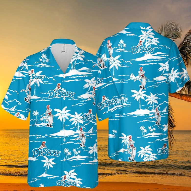 Dr Seuss Corona Beach Pattern Hawaiian Shirt