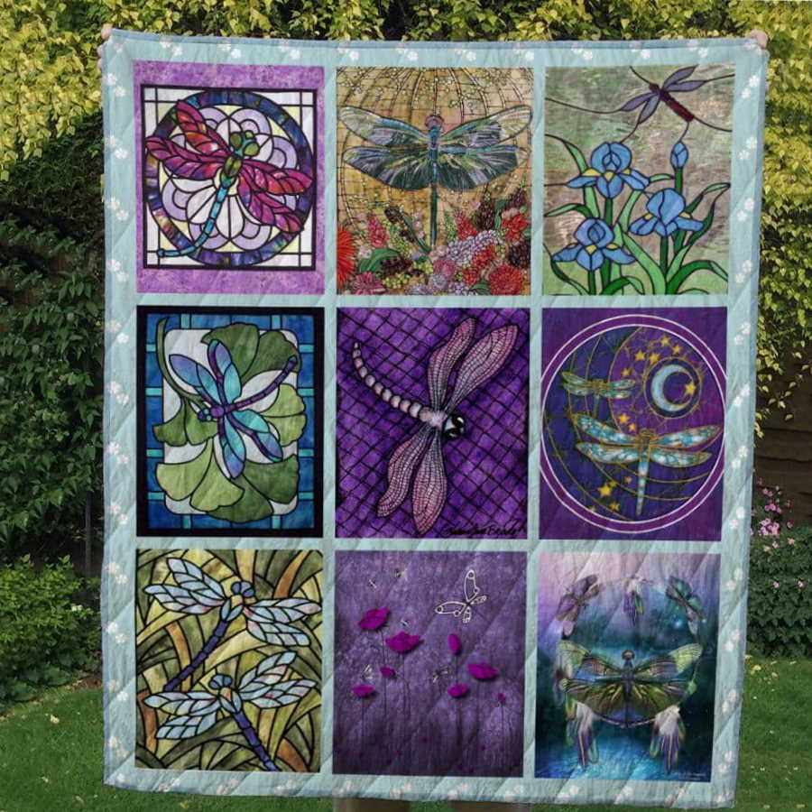 Dragonfly Wanna One Christmas Gift 3D Quilt Blanket