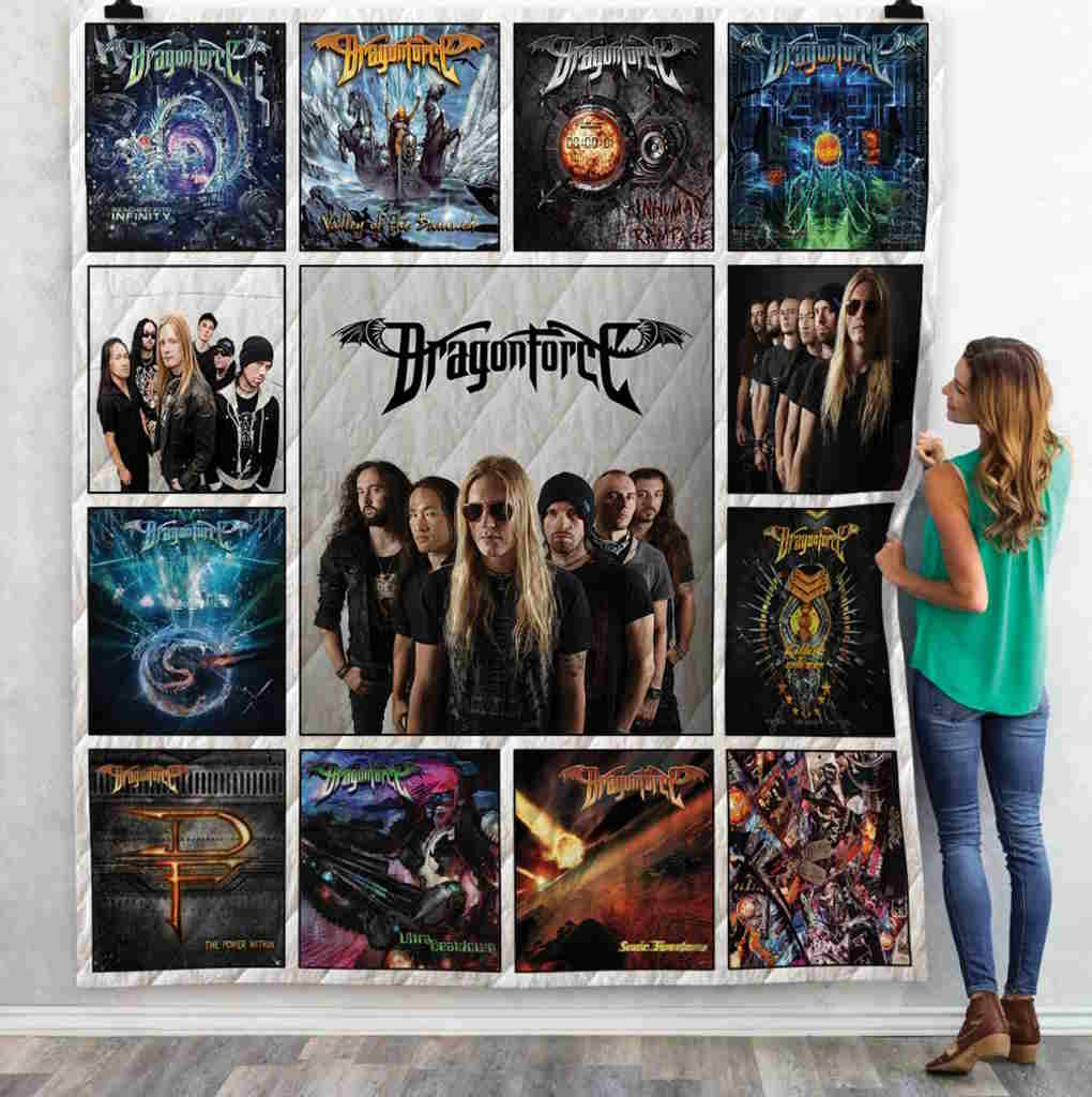 Dragonforce Albums Version 3D Quilt Blanket