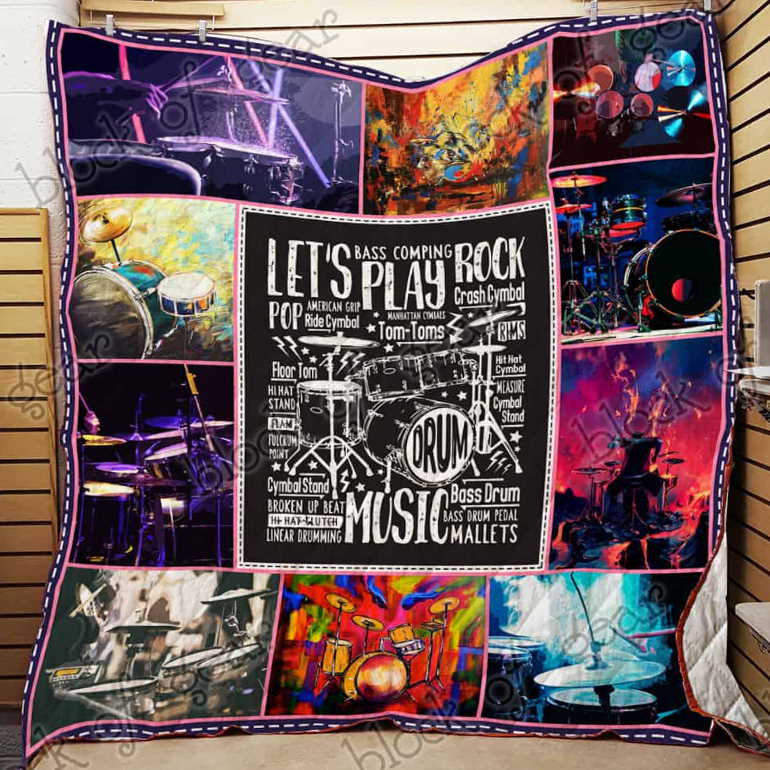 Drummer 3D Quilt Blanket