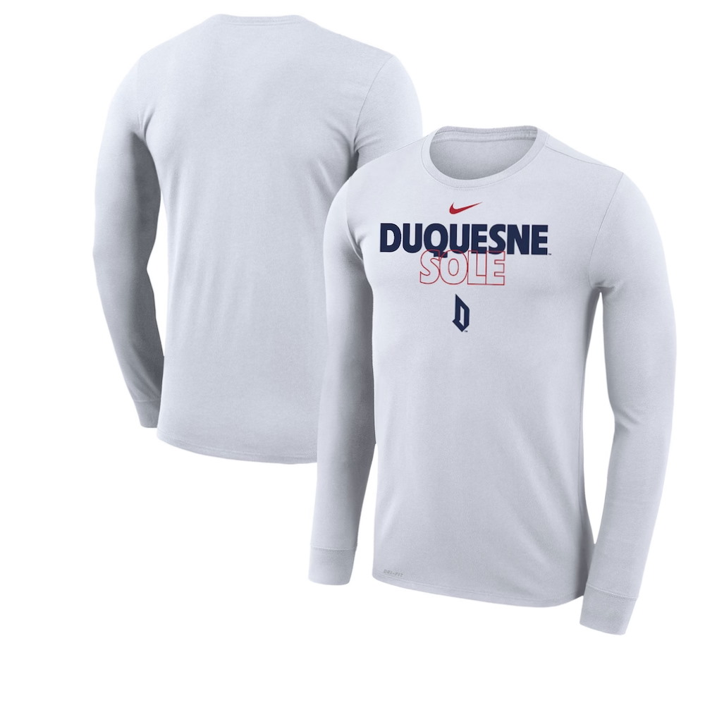 Duquesne Dukes Sole On Court Bench Long Sleeve T-Shirt