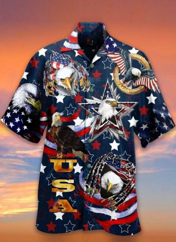 Eagle Veteran Hawaiian Shirt