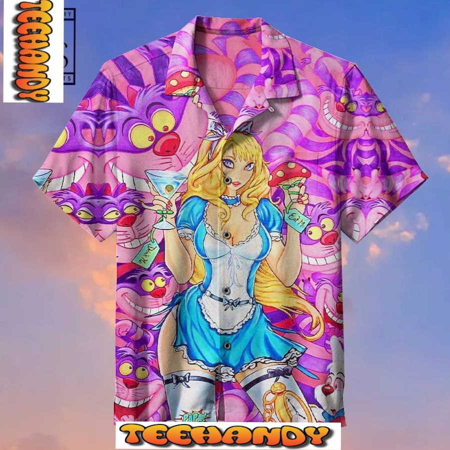 Eat Me Alice in Wonderland Hawaiian Shirt