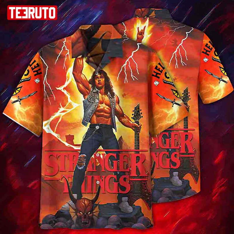 Eddie Munson Stranger Things Season 4 Metal Dude Hawaii Shirt