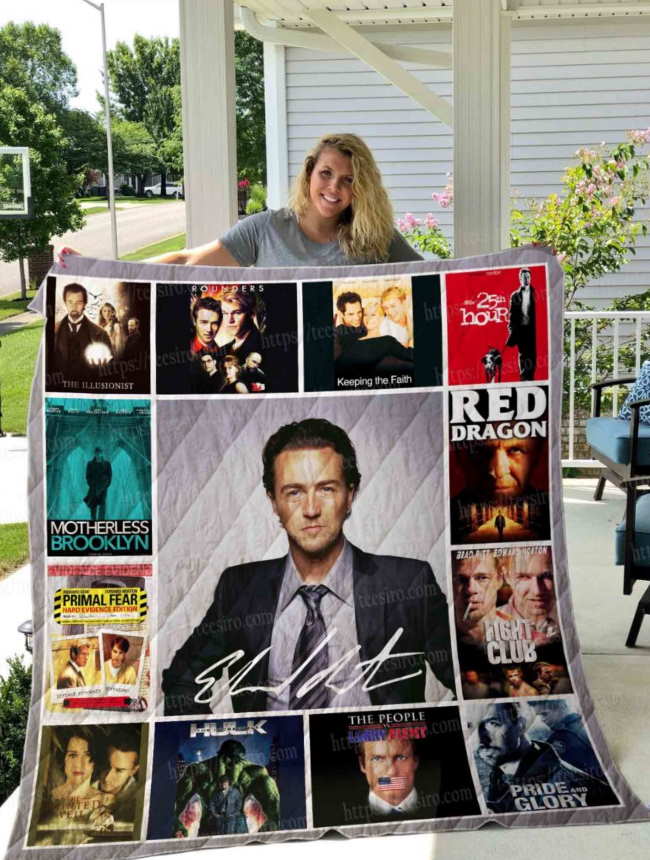 Edward Norton 3D Quilt Blanket