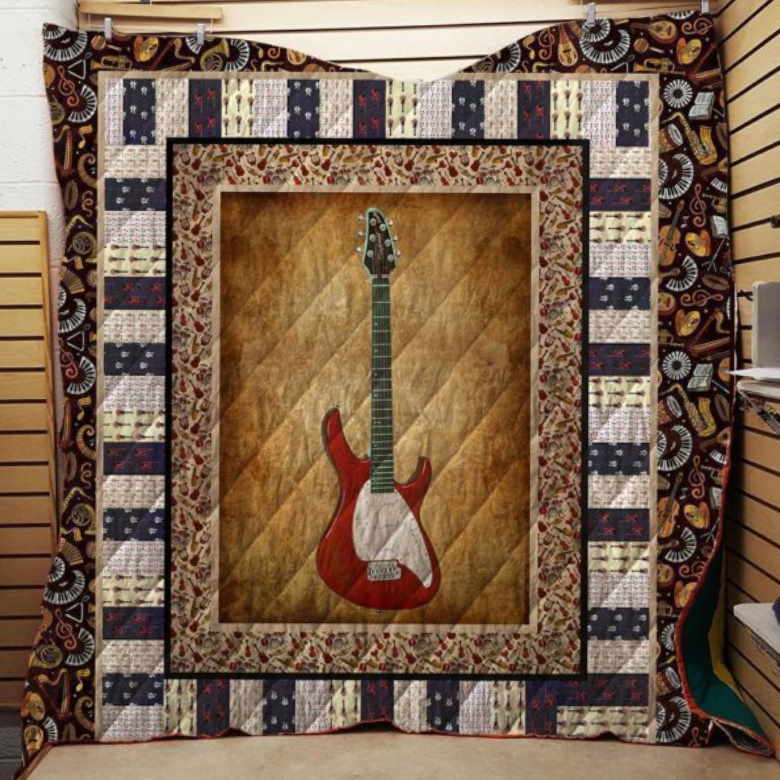 Electric Guitar 3D Customized Quilt Blanket