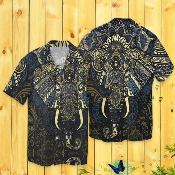 Elephant Mandala Hawaiian Shirt