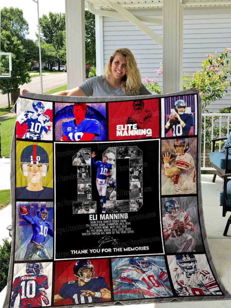 Eli Manning 3D Customized Quilt Blanket