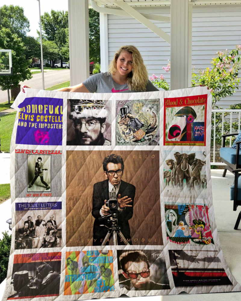 Elvis Costello Albums 3D Customized Quilt Blanket