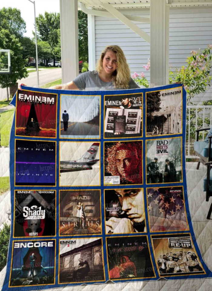 Eminem Albums 3D Quilt Blanket