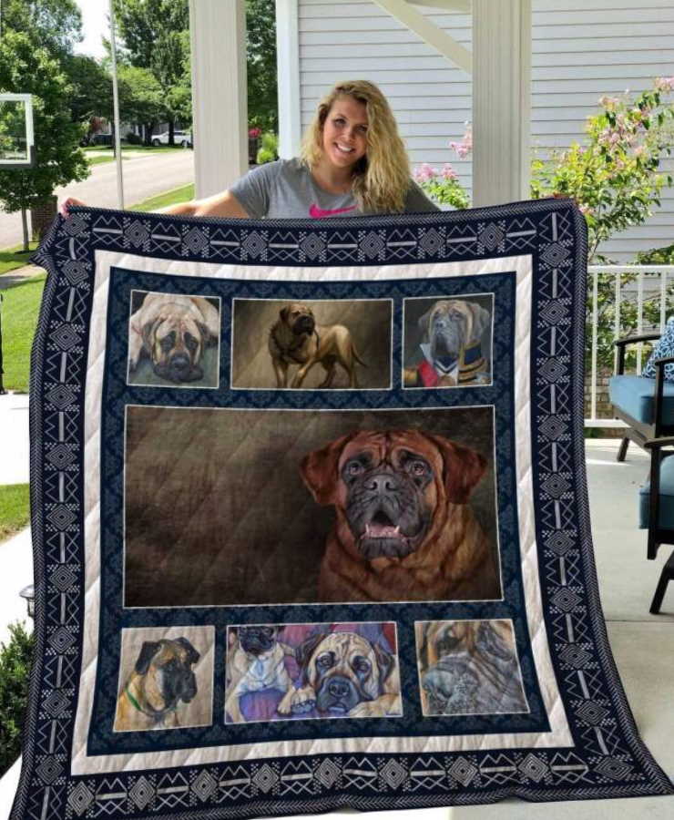 English Mastiff 3D Customized Quilt Blanket