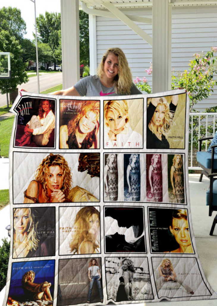 Faith Hill 3D Customized Quilt Blanket