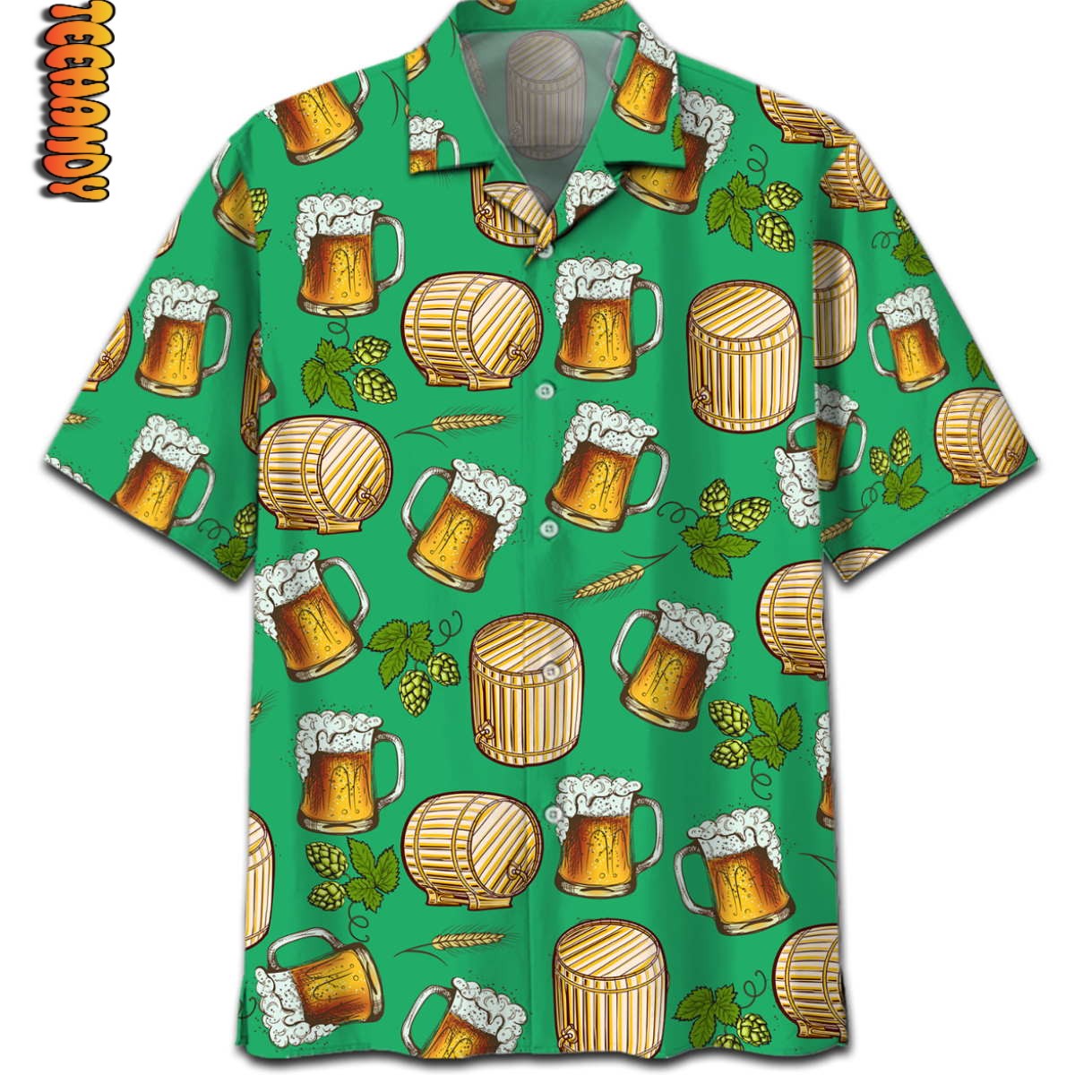 Famille Beer Pattern Hawaiian Shirt