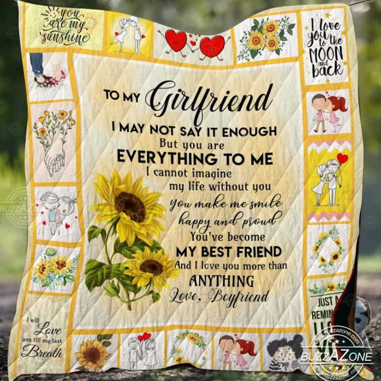 Family Girlfriend Every Thing To Me 3D Quilt Blanket