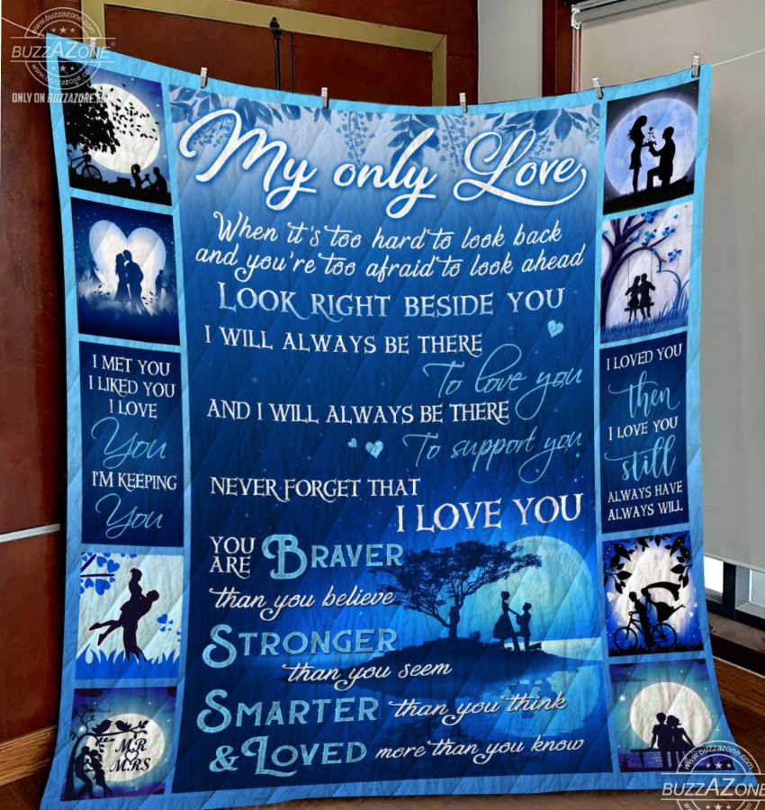 Family My Love Beside You Love You Support You 3D Quilt Blanket