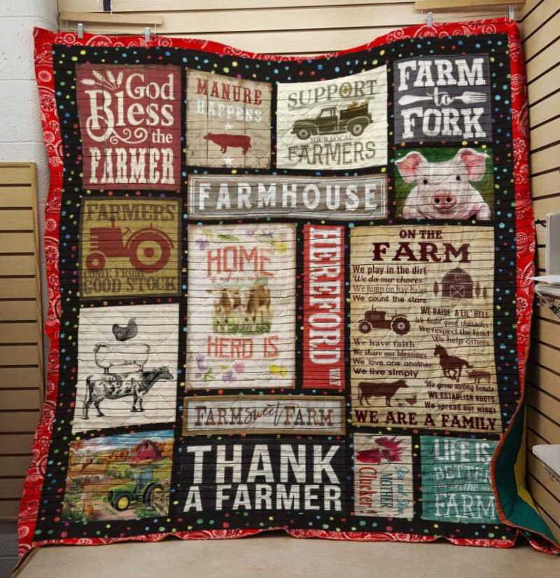 Farm 3D Customized Quilt Blanket