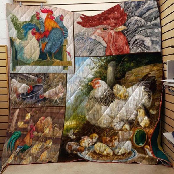 Farmer Who Love Chicken 3D Quilt Blanket