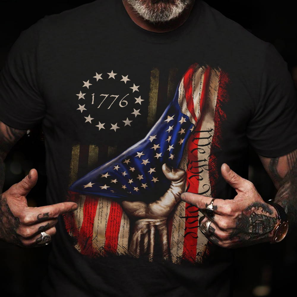 Fathers Day Veteran We The People 4th Of July Shirt