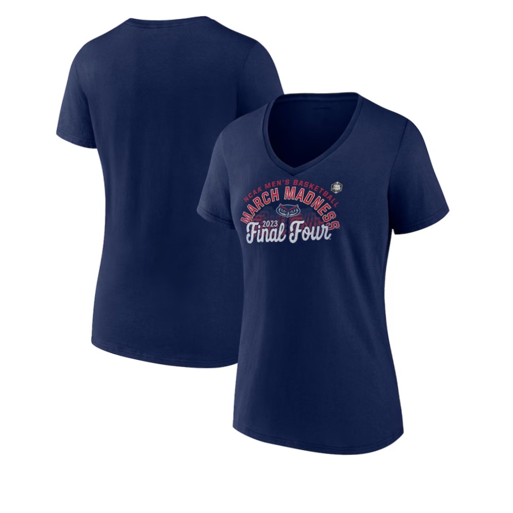 FAU Owls Women’s 2023 NCAA Men’s Basketball Tournament March Madness Final Four Script T-Shirt