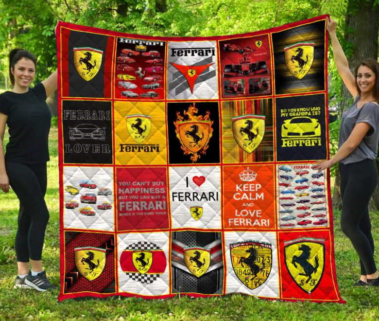 Ferari 3D Customized Quilt Blanket