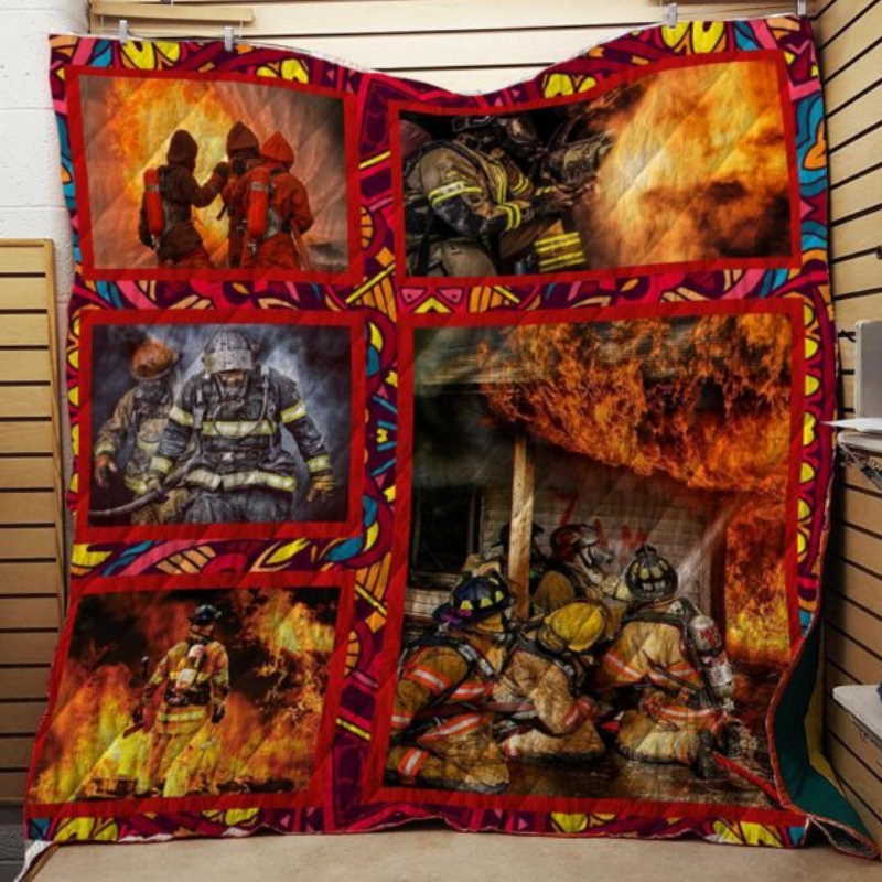 Fire Fighter The Big Hero 3D Customized Quilt Blanket