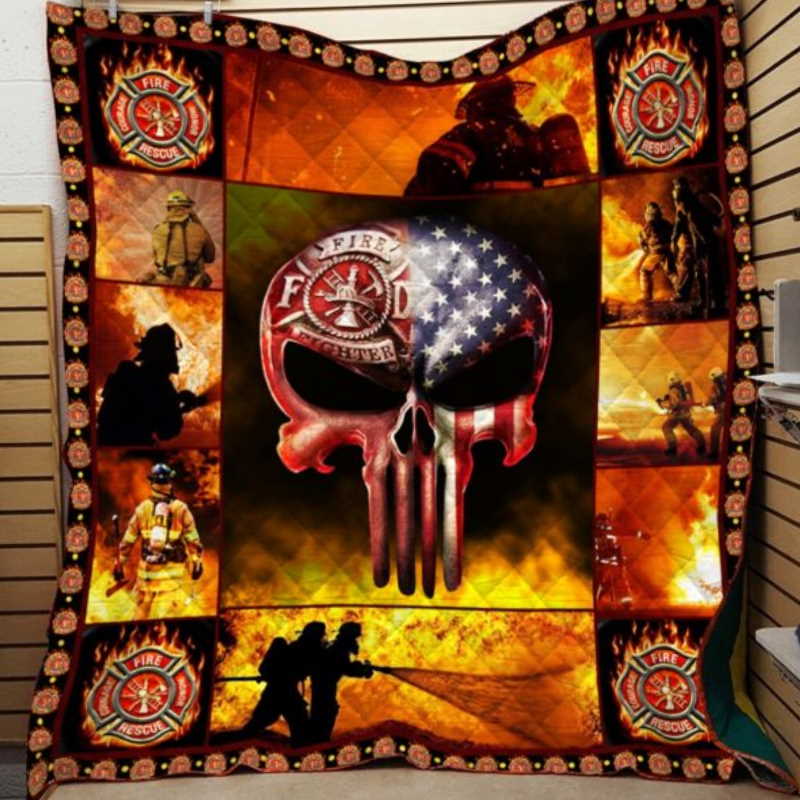 Fire Rescue Printing 3D Customized Quilt Blanket