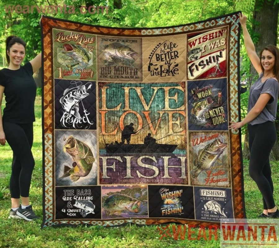 Fishing Lucky Lure 3D Quilt Blanket