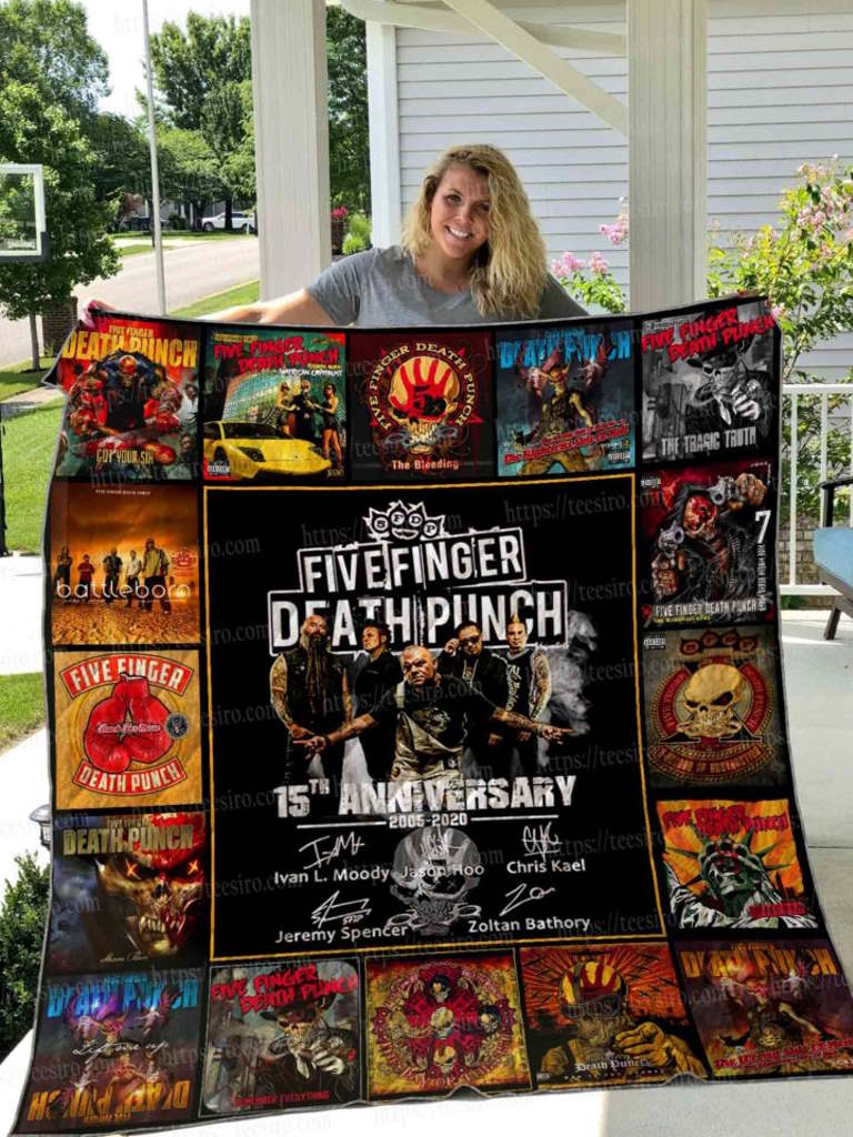 Five Finger Death Punch Annivesary Quilt Blanket