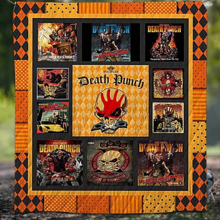 Five Fingers Death Punch 3D Customized Quilt Blanket