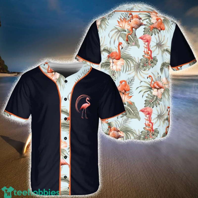 Flamingo Tropical Floral Baseball Jerseys