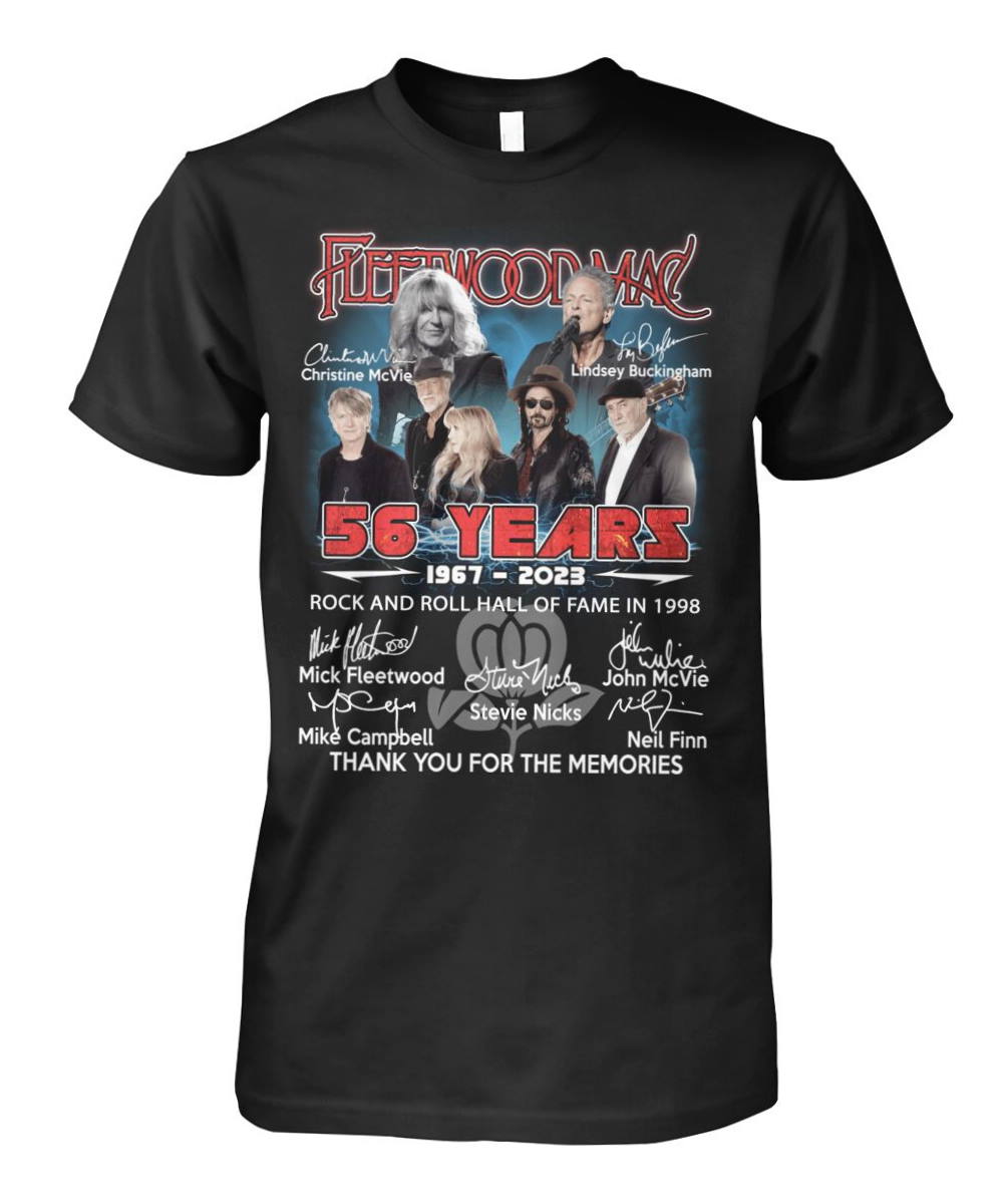 Fleetwood Mac 56 Years 1967-2023 Signatures Shirt