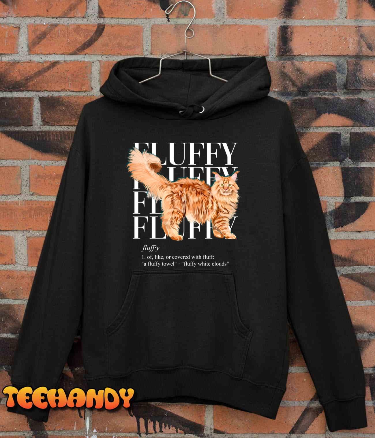 Fluffy Cat, Ginger Maine Coon Sweatshirt