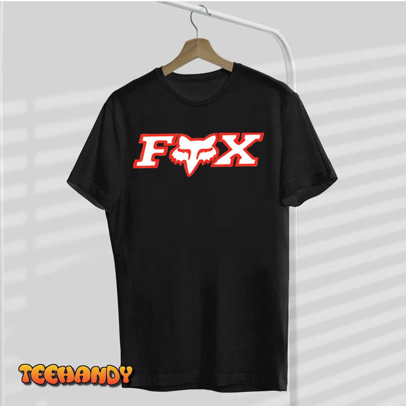 Fox Logo Racing Red White T-Shirt