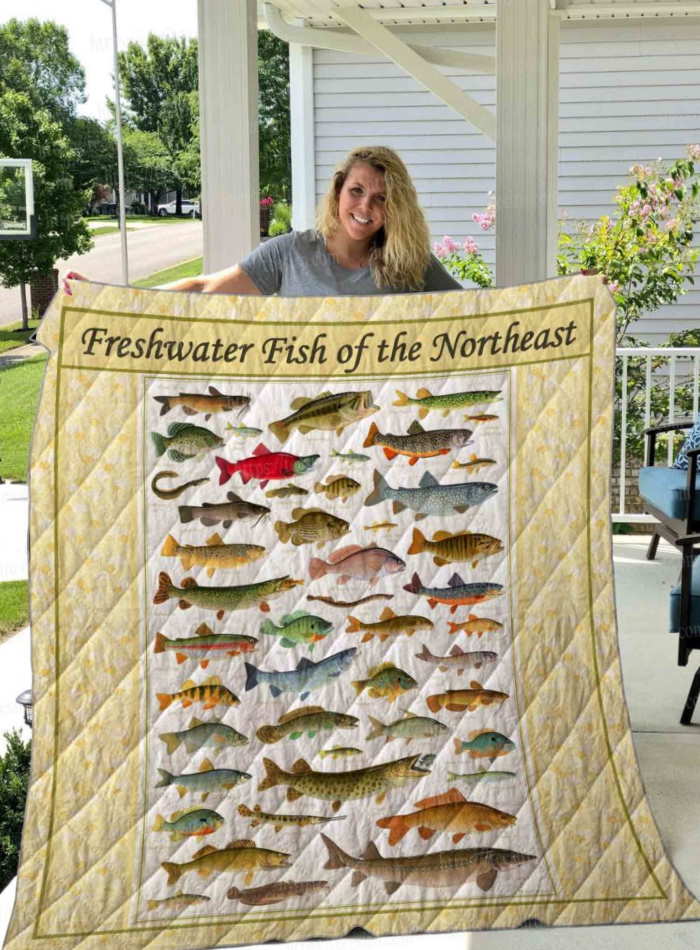 Freshwater Fish List 3D Quilt Blanket