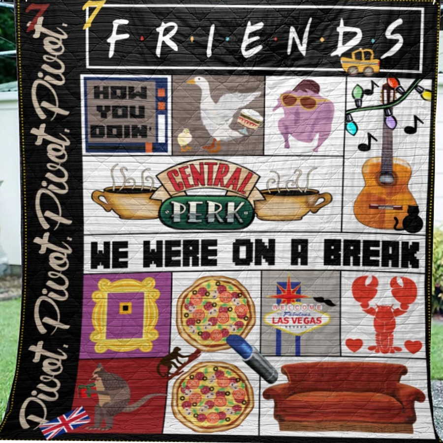 Friends Are On Break 3D Customized Quilt Blanket