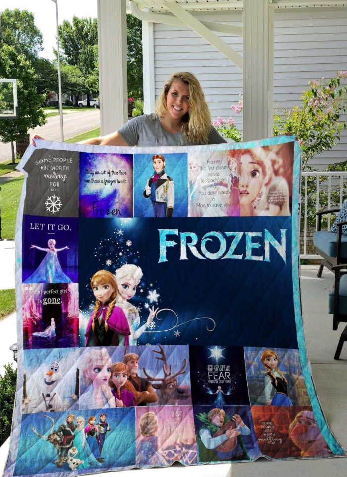 Frozen 3D Quilt Blanket