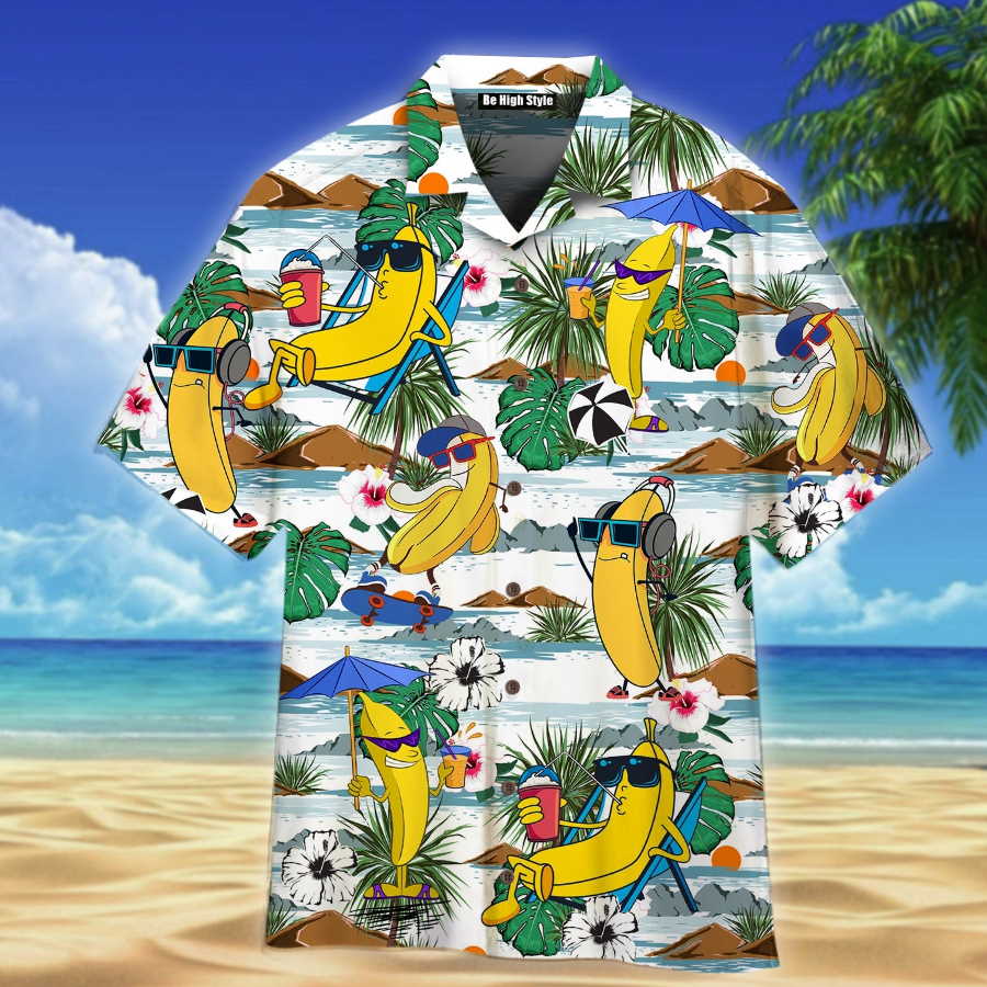 Funny Bananas Summer Aloha Hawaiian Shirt