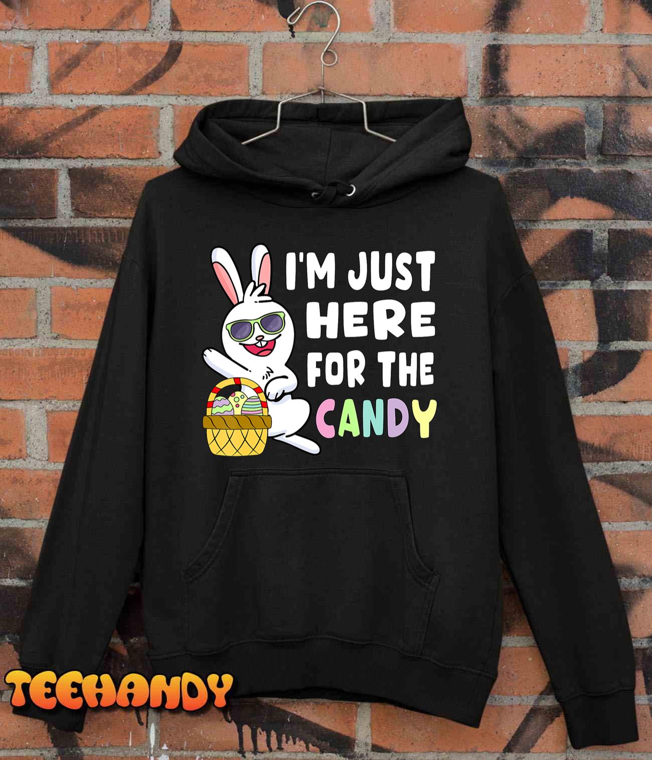 Funny Easter Bunny I’m Just Here For Easter Candy Kids Boys T-Shirt