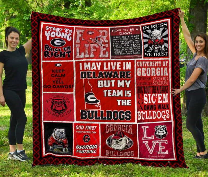 Georgia Bulldogs North Carolina 3D Customized Quilt Blanket