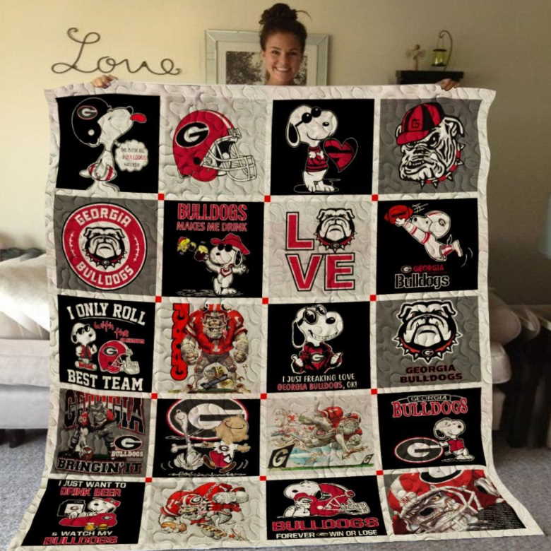 Georgia Bulldogs Quilt Blanket