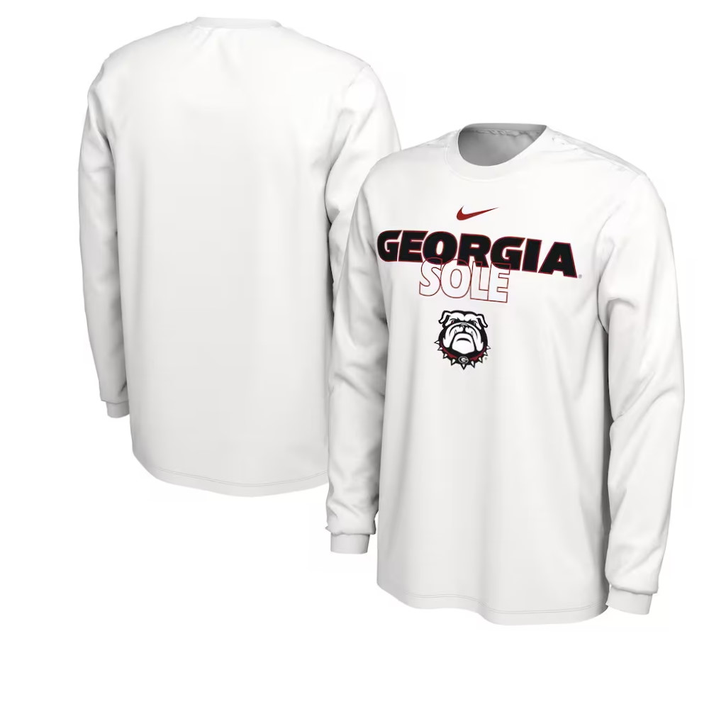 Georgia Bulldogs Sole On Court Long Sleeve T-Shirt