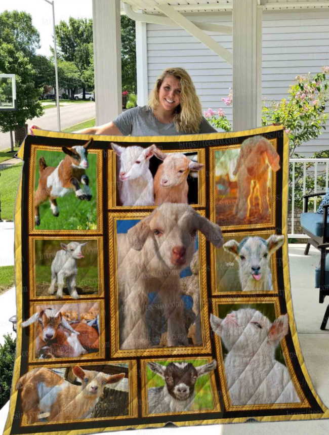 Goat 3D Quilt Blanket