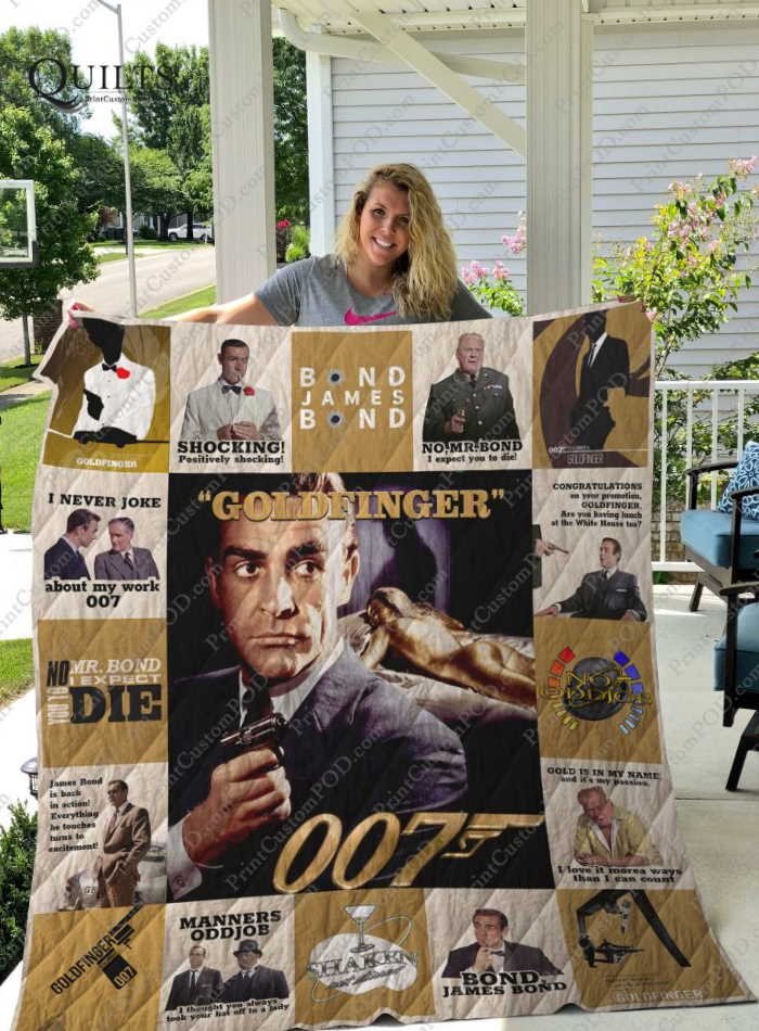 Goldfinger For Fans Version 3D Quilt Blanket