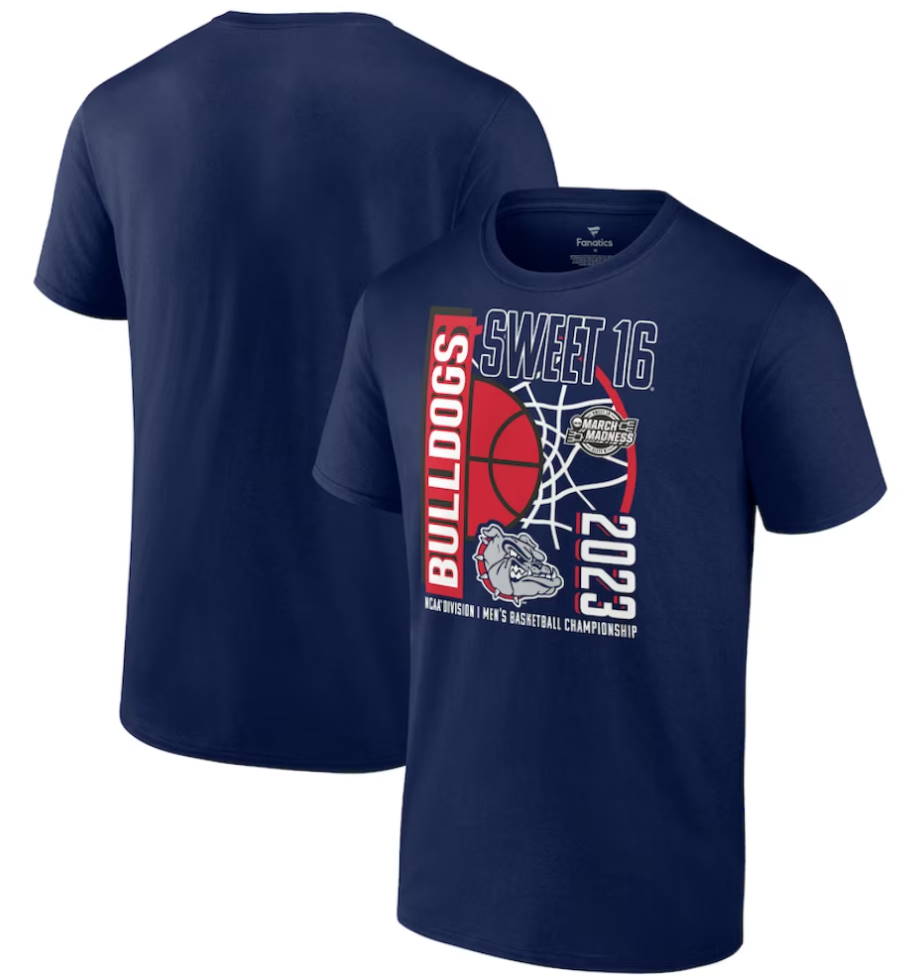 Gonzaga Bulldogs 2023 NCAA Men’s Basketball Tournament March Madness Sweet 16 T-Shirt