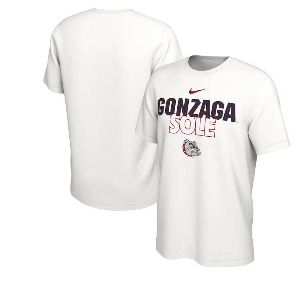 Gonzaga Bulldogs Sole On Court Bench T-Shirt