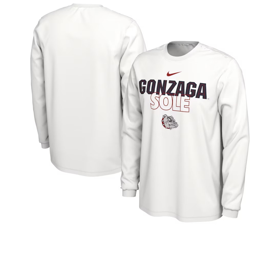 Gonzaga Bulldogs Sole On Court Long Sleeve T-Shirt