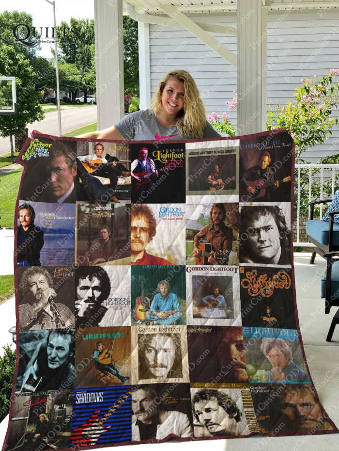 Gordon Lightfoot Albums 3D Customized Quilt Blanket