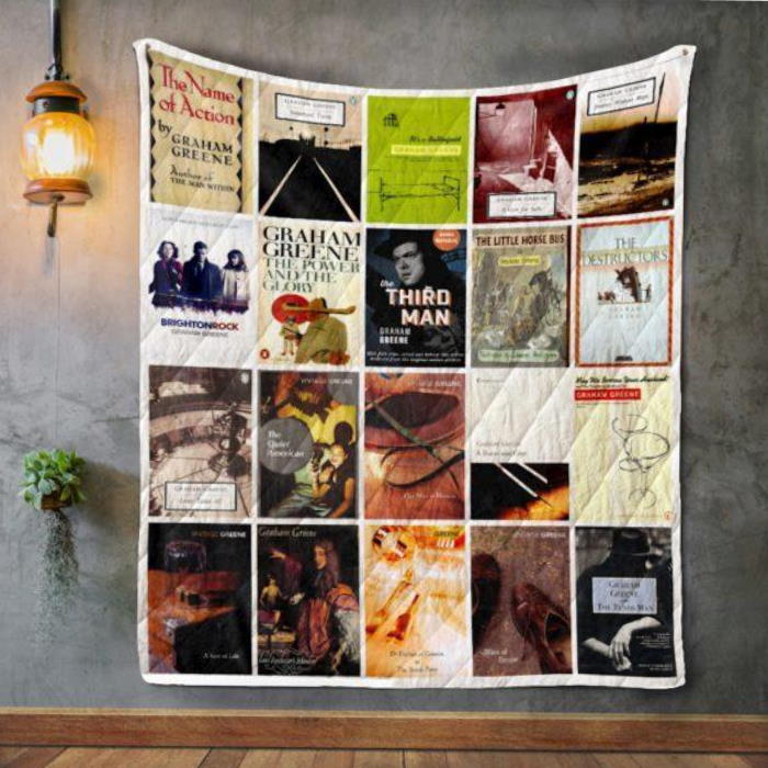 Graham Greene Books 3D Customized Quilt Blanket