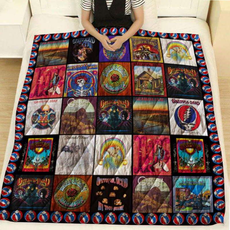 Grateful Dead Version 3D Quilt Blanket