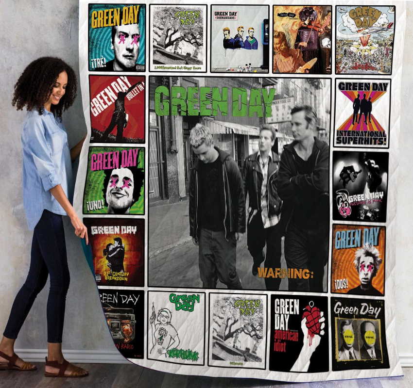 Green Day Quilt Blanket